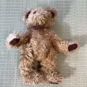 Willoughby Bear Moveable Joints Leather Ribbon Tie